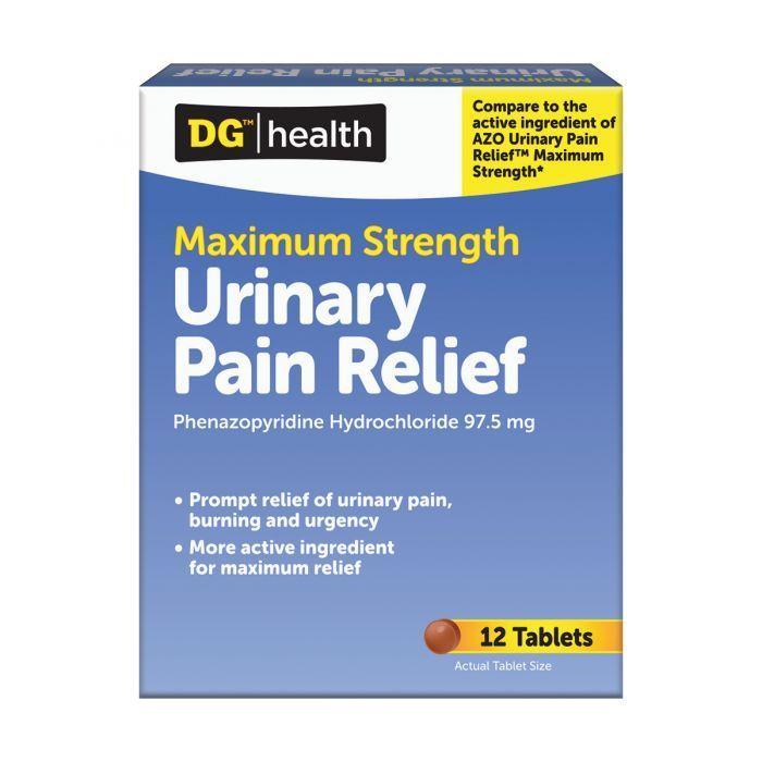 Dollar General DG Logo - DG Health Urinary Pain Relief Maxium Strength, 12ct