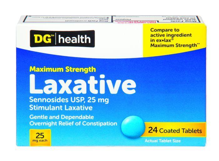 Dollar General DG Logo - DG Health Maximum Strength Laxative - Tablets- 24 ct