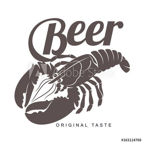 Vintage Corporate Logo - Vector vintage logo template lobster bar. Sea food, craft beer ...