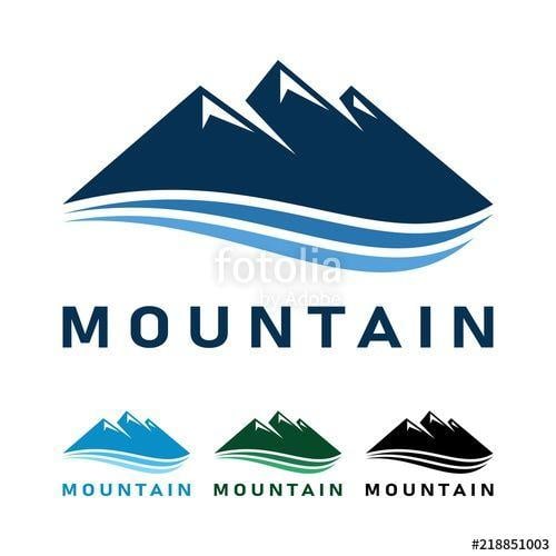 Lake and Mountain Logo - Mountain Lake Design Logo Vector, Mountain Logo, River Logo Design ...