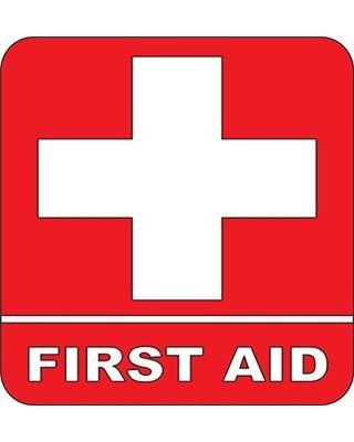 Red First Aid Logo - Design with Vinyl Design with Vinyl VINY-347-Red-17 As Seen Decor ...