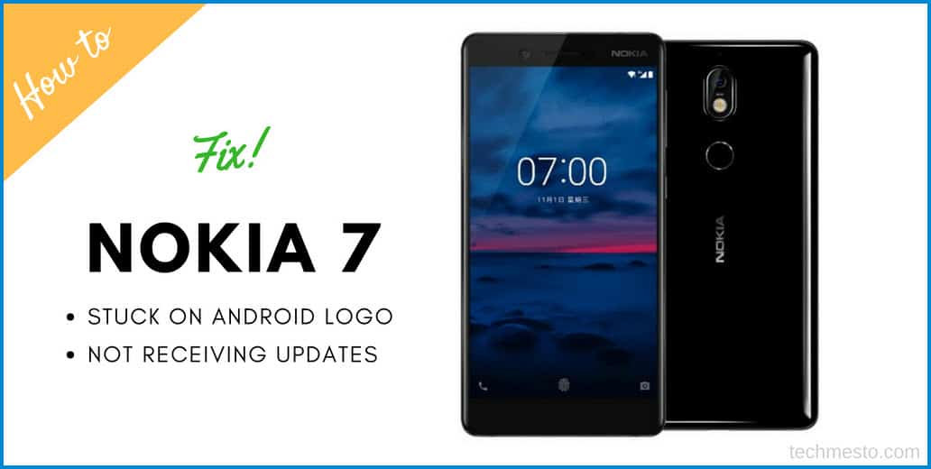 Android Phone Logo - Fix a Nokia 7 stuck on Android logo; or not receiving Android updates