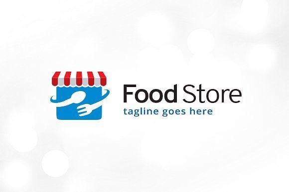 Food Shop Logo - Food Store Shop Logo Template ~ Logo Templates ~ Creative Market