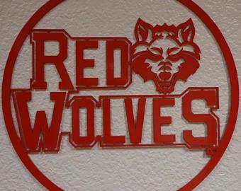 Asu Red Wolf Logo - Asu red wolves | Etsy