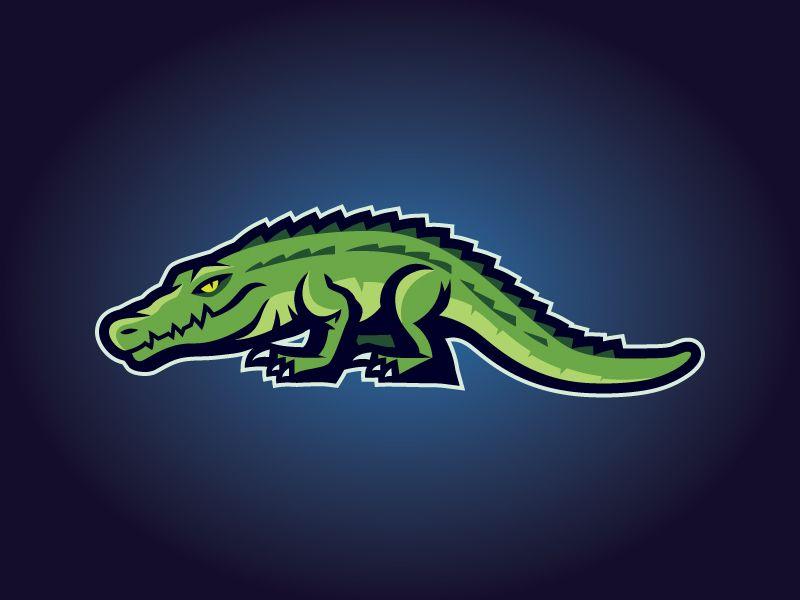 Blue Crocodile Sports Logo - Crocodile by Matthew Bell | Dribbble | Dribbble