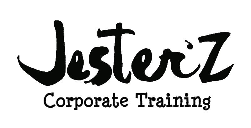 Corporate Training Logo - Jesterz Corp Training Logo- TRANSPARENT. JesterZ Improv Comedy