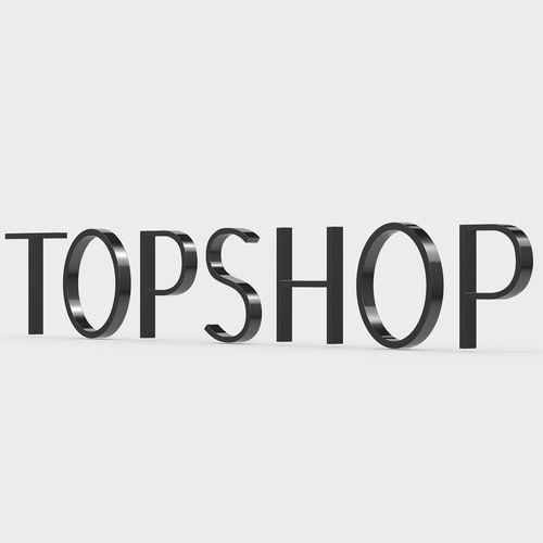 Topshop Logo - topshop logo 3D accessories | CGTrader