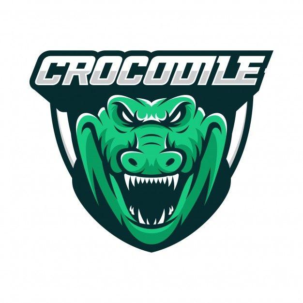 Crocodile Sports Logo - Crocodile animal sport mascot head logo vector Vector | Premium Download
