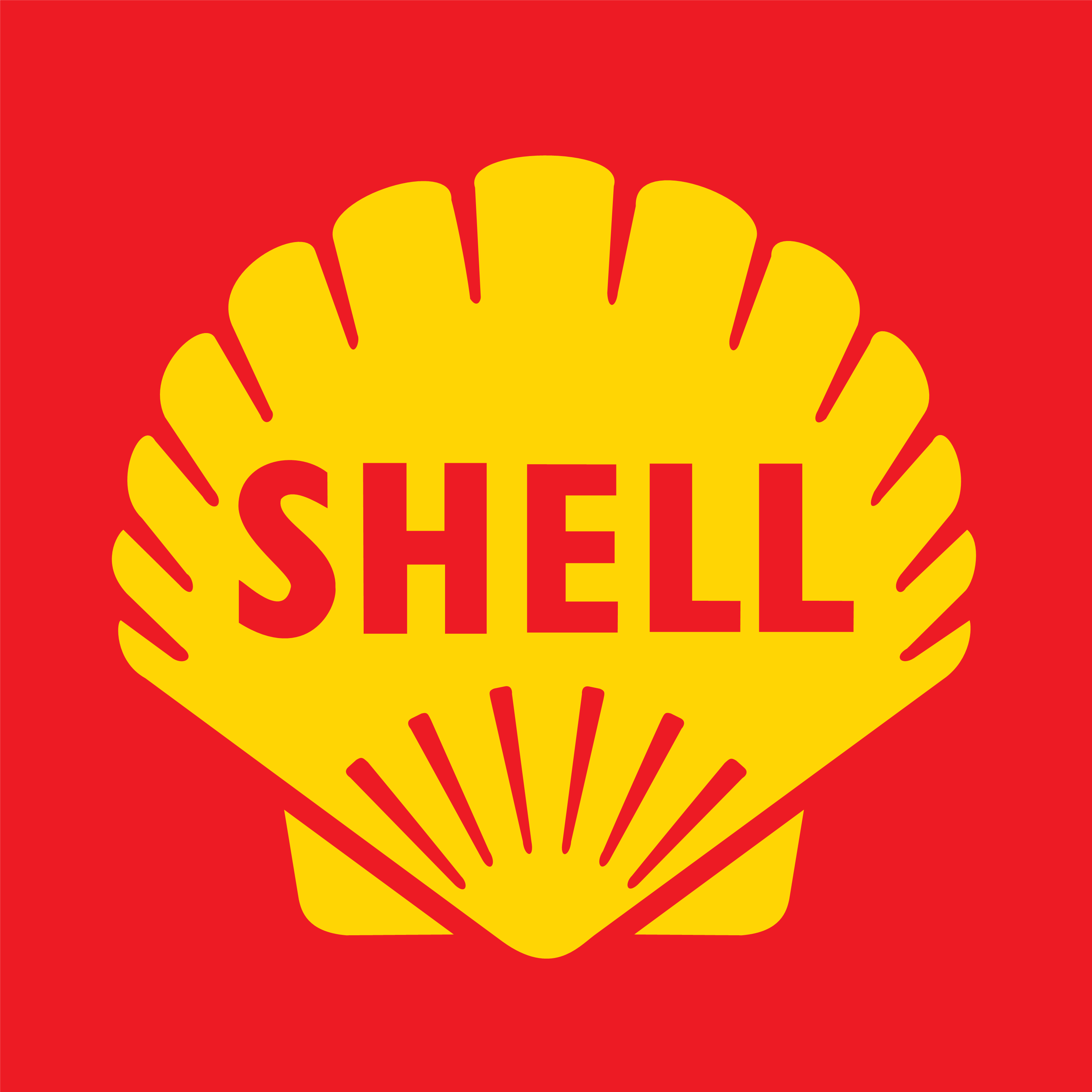 Red and Yellow Seashell Logo - Shell: The evolution of a logo