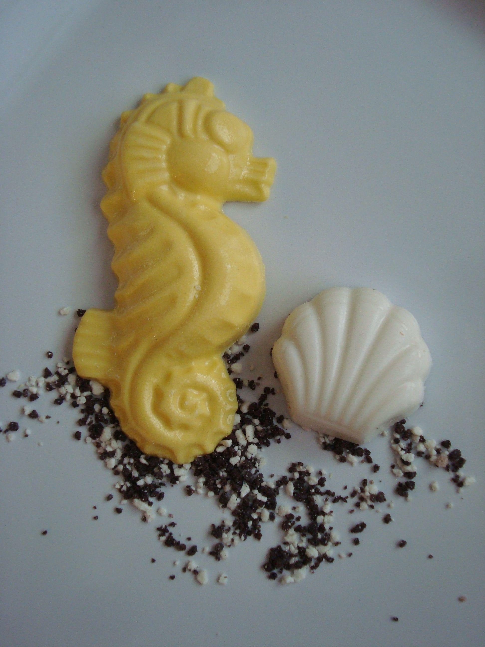 Yellow Seashell Logo - Chocolate Yellow Seahorse and Seashell... Nautical Be… | Nautical ...
