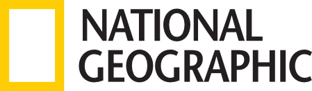 Red and White Geographic Logo - National Geographic Society. National Geographic Society