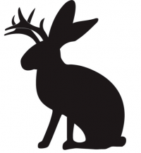 Jackalopes Silhouette Logo - Jackalope silhouette. Paper Craft. Brewing, Brewery, Beer