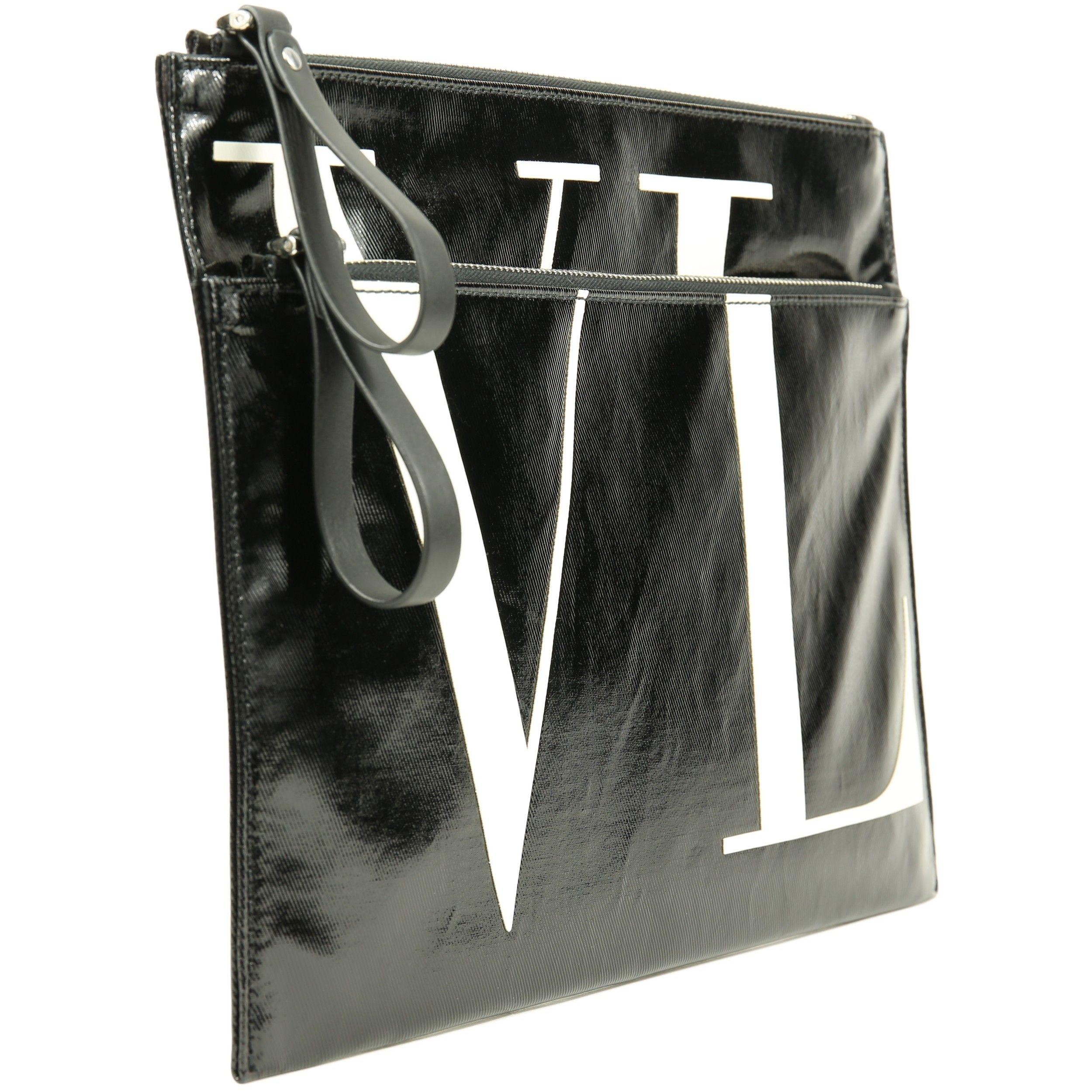 Valentino Garavani Logo - Valentino Garavani 'VLTN' Logo Clutch Bag
