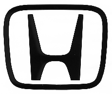White Honda Logo - Decal, Auto Manufacturer, Honda Logo Large, 17 3/4