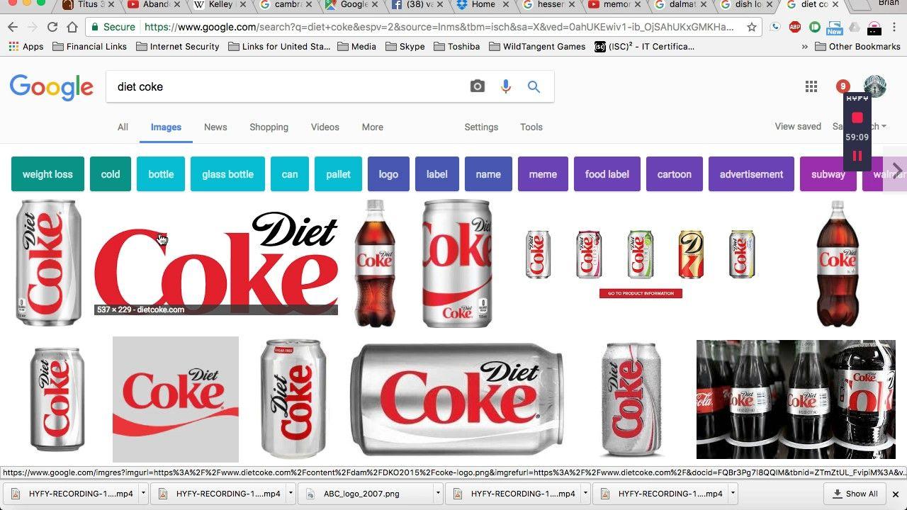 Diet Coke Logo - NEW POSSIBLE Mandela Effect Coke logo, E (Vote )