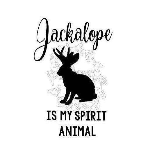 Jackalopes Silhouette Logo - Jackalope Shirt Spirit Animal svg automatic download | Cricut ...