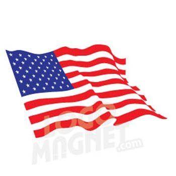 American Flag Logo - AMERICAN-FLAG - Logo Magnet