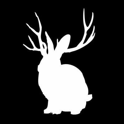 Jackalopes Silhouette Logo - Jackalope silhouette. Jackalopes. Snow, Animals, Music