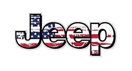 American Flag Logo - Amazon.com: BOLDERGRAPHX 1062 Jeep Logo with American Flag 2 pack ...