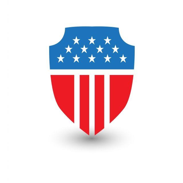 American Flag Logo - shield american flag logo template Template for Free Download on Pngtree