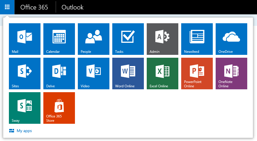 Office App Logo - Shortcuts to Mail, Calendar and People in Outlook on the Web OWA