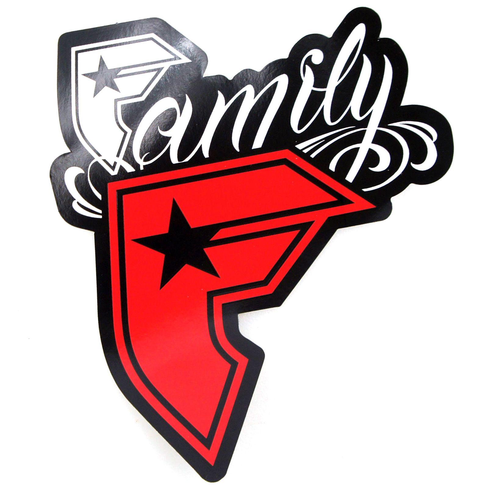 Red Famous Stars and Straps Logo - Famous Stars & Straps Family BOH Logo Skate Board Sticker Decal 5