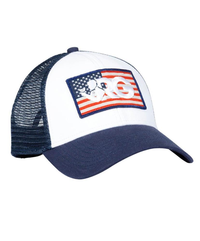 American Flag Logo - Rowdy Gentleman Flag Logo Meshback Hat