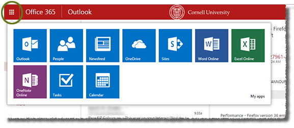 Office App Logo - Work with the Office 365 Nav Bar | IT@Cornell