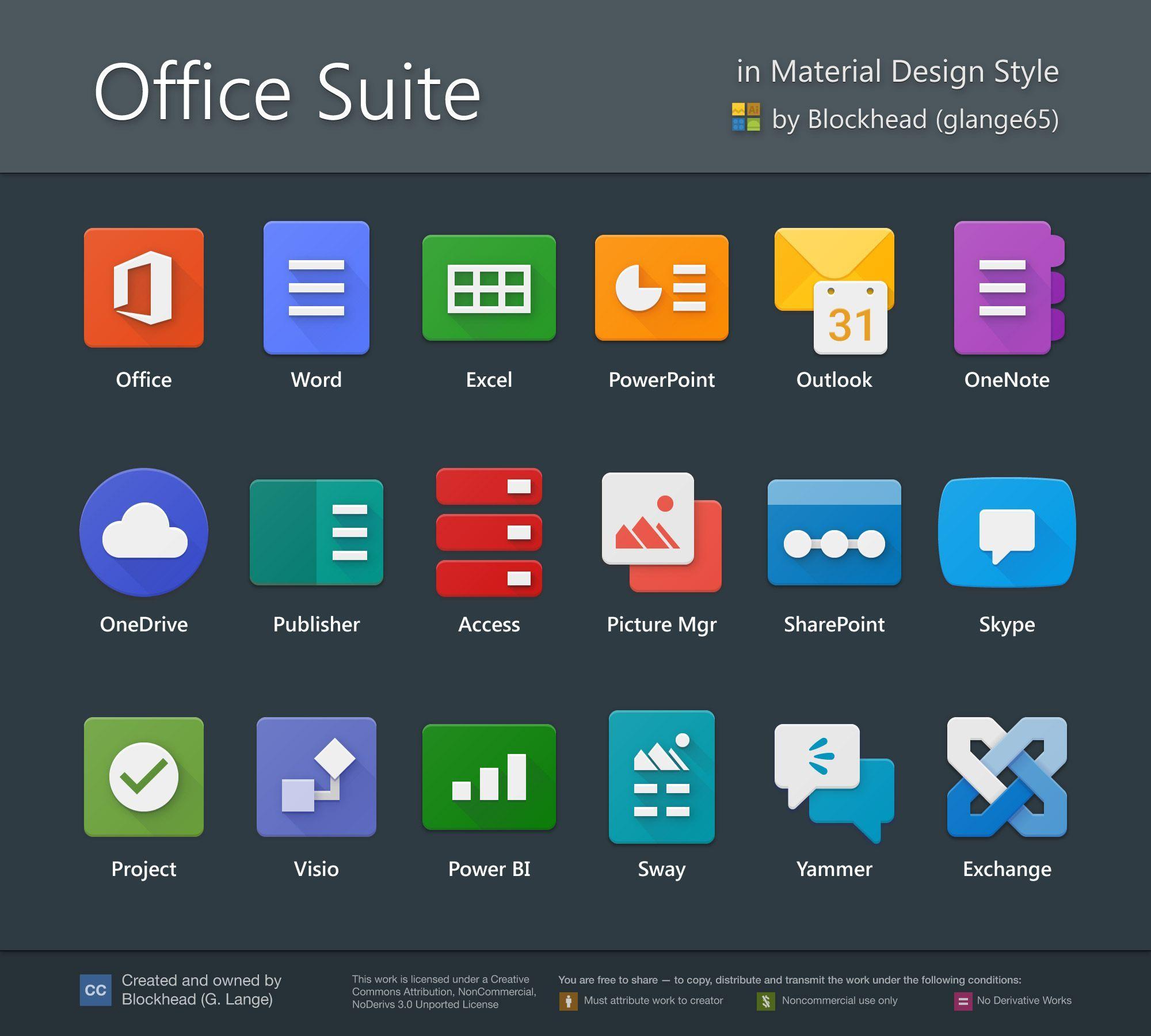 Office App Logo - Office Suite in Material Design by glange65.deviantart.com on ...