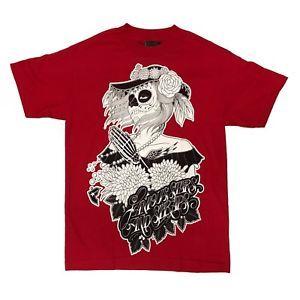 Red Famous Stars and Straps Logo - FAMOUS STARS & STRAPS CATRINA RED T SHIRT (S)