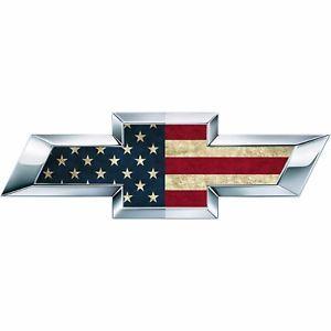 Chevy Logo - 2 American Flag US Universal Chevy Silverado Bowtie Vinyl Sheets ...