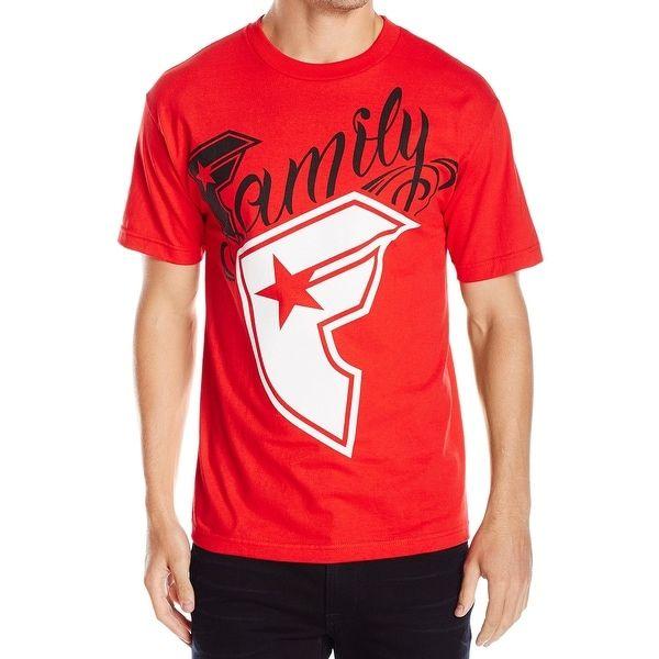 Red Famous Stars and Straps Logo - Shop Famous Stars & Straps NEW Red Mens Large L Family Logo Graphic