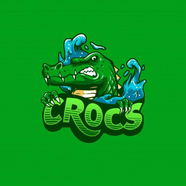 Crocodile Sports Logo - Crocodile mascot logo Vector | Premium Download
