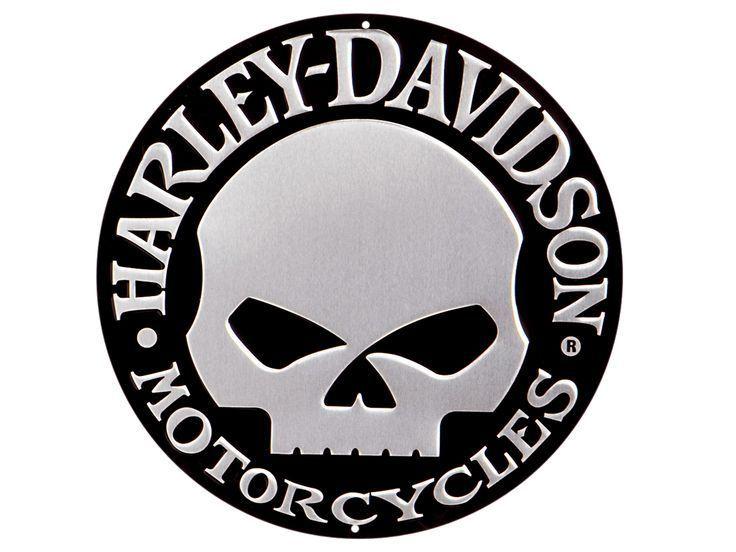 Round Skull Logo - Harley Davidson Skull Logo History & Bonus Wallpaper. projects