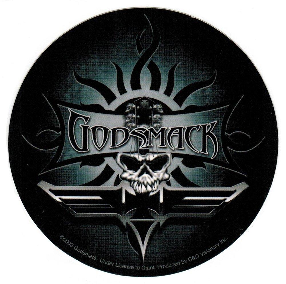 Round Skull Logo - Godsmack Skull Round Sticker
