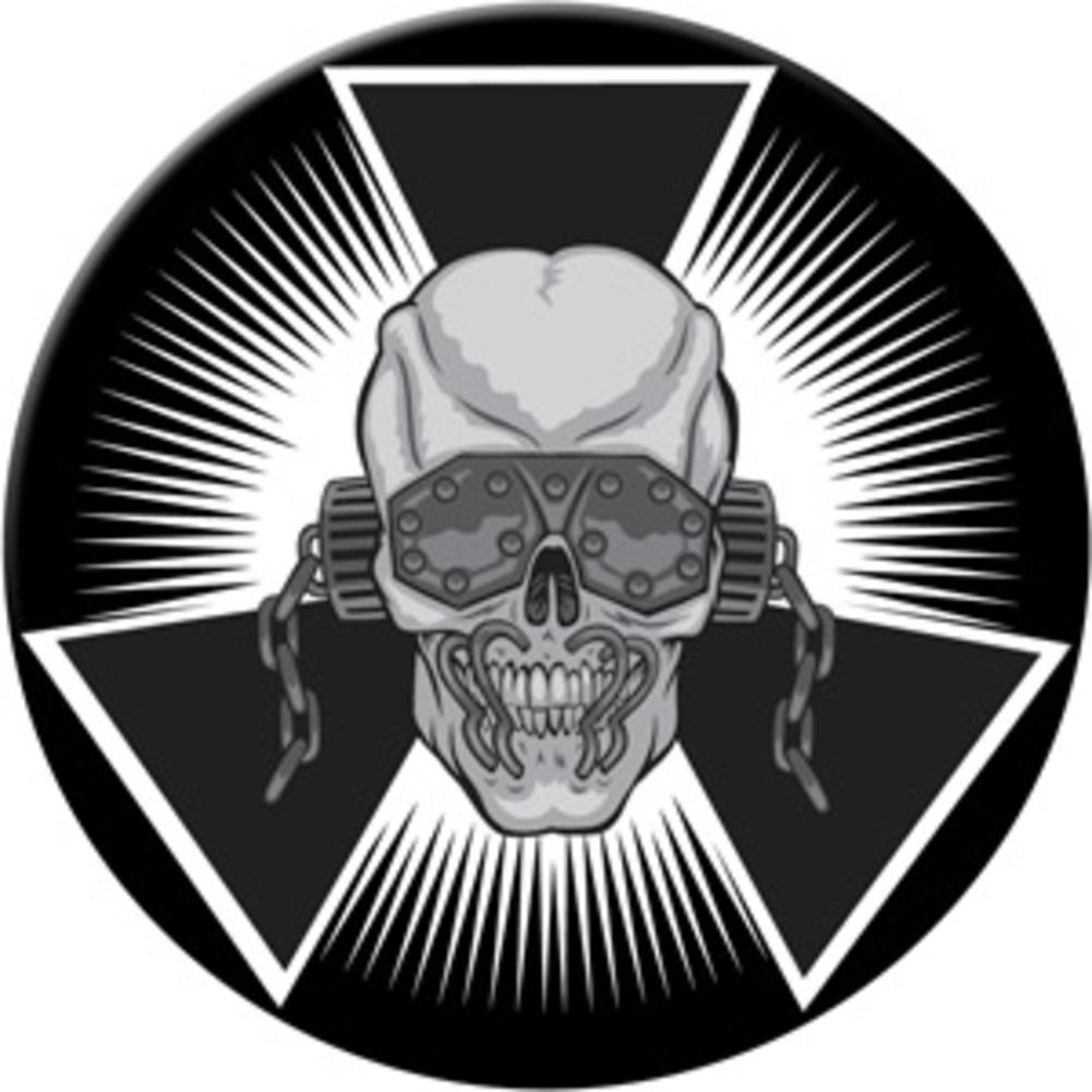 Round Skull Logo - Megadeth Skull Burst Round Magnet