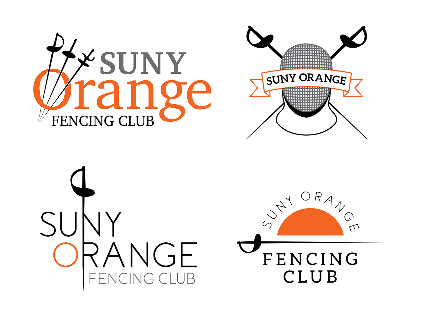 SUNY Orange Logo - SUNY Orange Fencing Club Identity on Behance