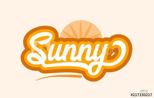 SUNY Orange Logo - sunny orange color word text logo icon this stock vector