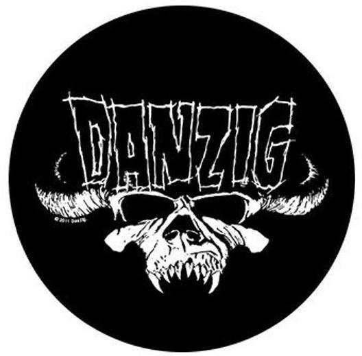 Round Skull Logo - Danzig Sew On Canvas Back Patch Round Skull Logo