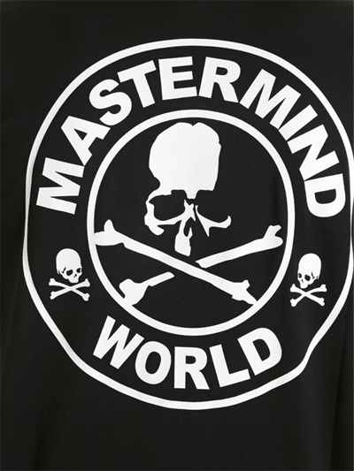 Round Skull Logo - MASTERMIND WORLD - ROUND SKULL LOGO COTTON JERSEY T-SHIRT - T-SHIRTS ...