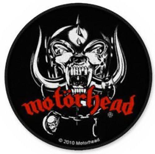 Round Skull Logo - Motorhead Sew On Patch Round Skull Logo