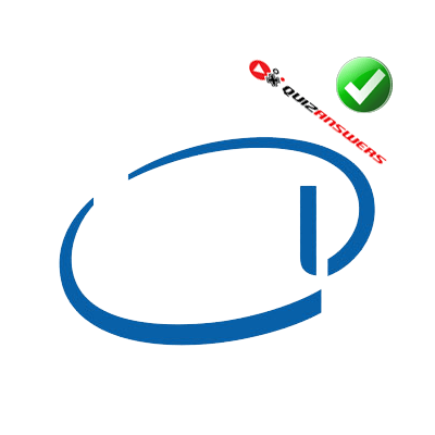 Slanted Oval Logo - Dark blue oval Logos
