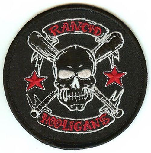 Round Skull Logo - Rancid Iron-On Patch Round Hooligans Skull Logo | Logos | Pinterest ...