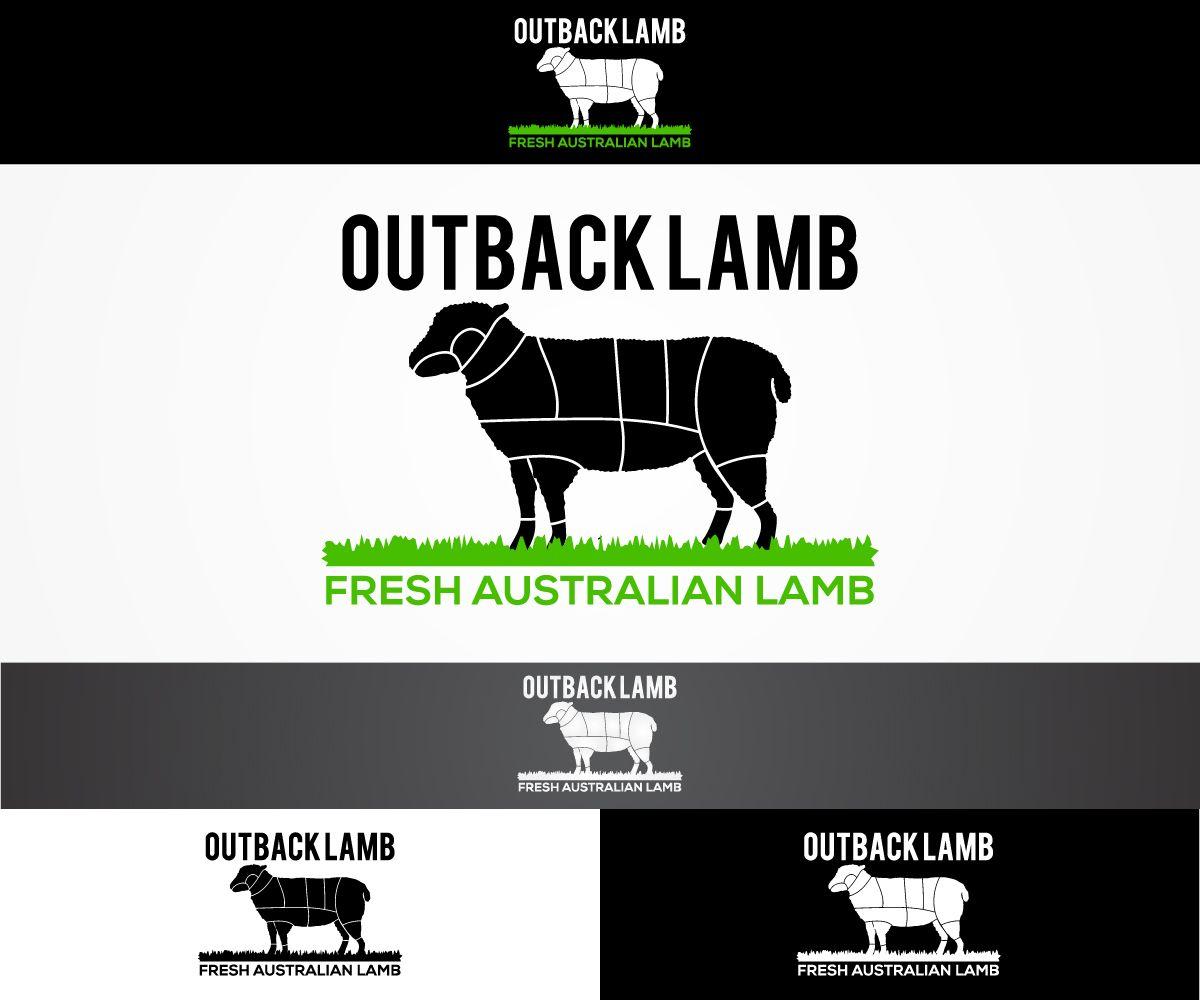 Australian Lamb Logo - Upmarket, Modern, Agriculture Logo Design For Outback Lamb Fresh