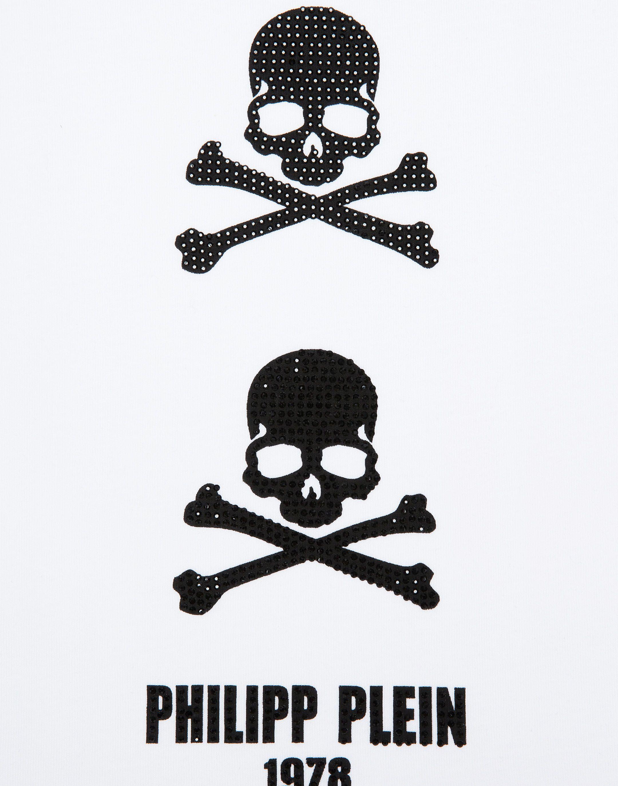 Round Skull Logo - T Shirt Round Neck SS Skull. Philipp Plein Junior