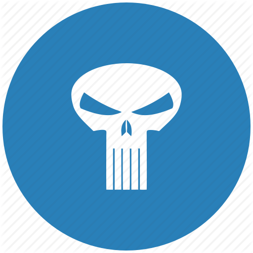 Round Skull Logo - Death, face, round, skull icon