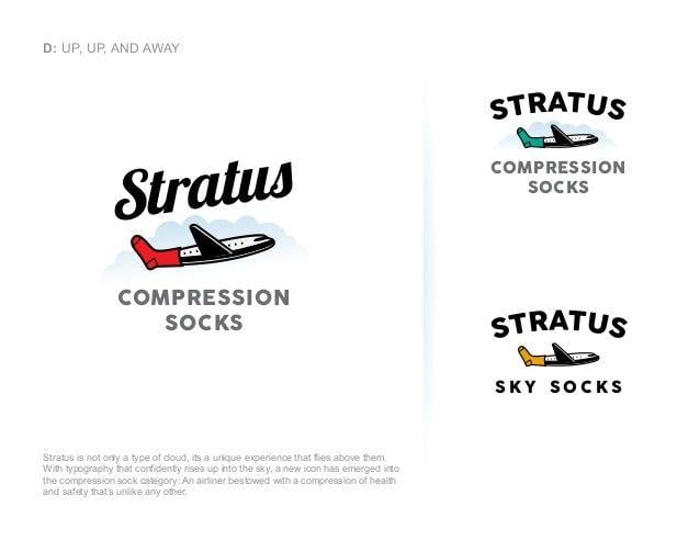 Flying Sock Logo - Stratus logo presentation