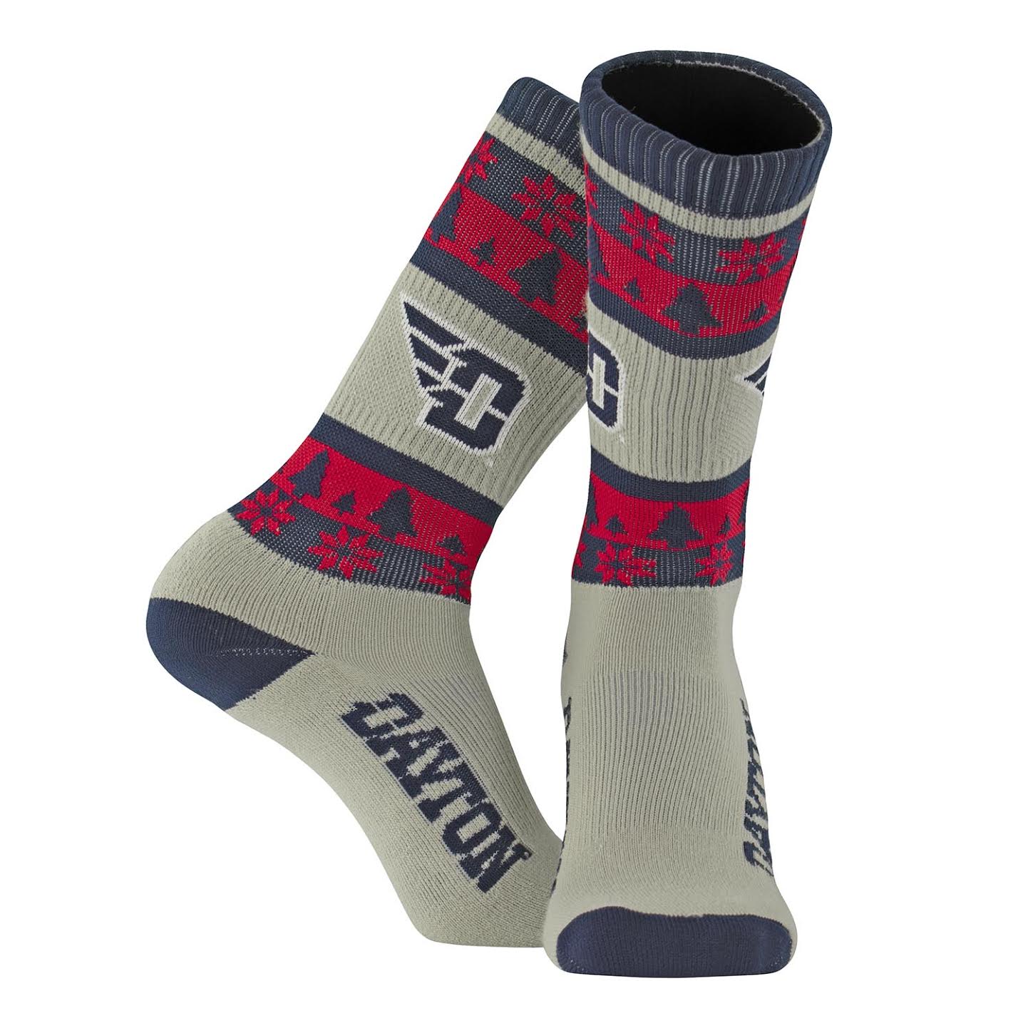 Flying Sock Logo - TCK CHRISTMAS CREW SOCKS DAYTON LOGO ON FOOT FLYING D LOGO ON CALF ...