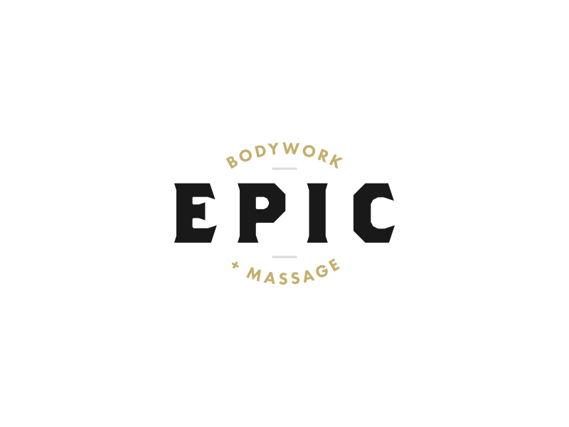 Epic Brand Logo - Epic Bodywork & Massage | Logo Comps by Andy Weir | Dribbble | Dribbble