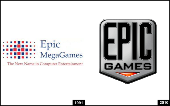 Epic Brand Logo - Epic games, a very 90's approach to a Tech-company logo. Their logo ...